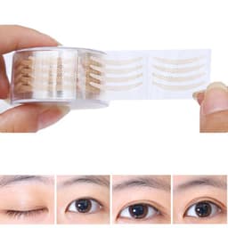 image-600 Pcs Eye Lift Strips Double Eyelid Tape Clear Gray Eyelid Stripe