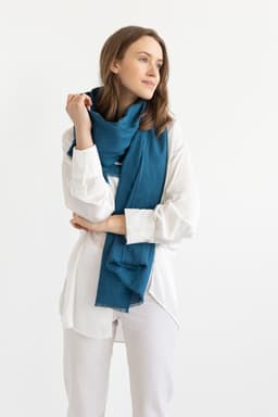 image-Dark Sea Blue scarf