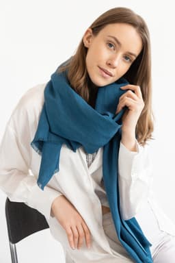 image-Dark Sea Blue scarf
