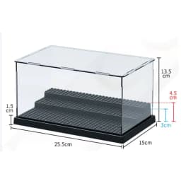 image-Deluxe Dustproof Acrylic Display Case for Building Block Collectibles