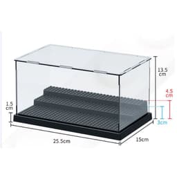 image-Deluxe Dustproof Acrylic Display Case for Building Block Collectibles