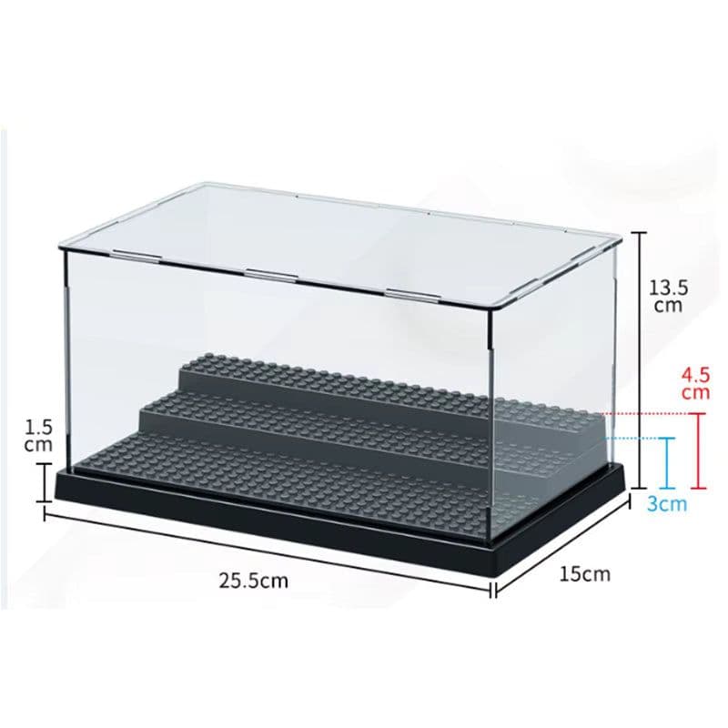 image-Deluxe Dustproof Acrylic Display Case for Building Block Collectibles