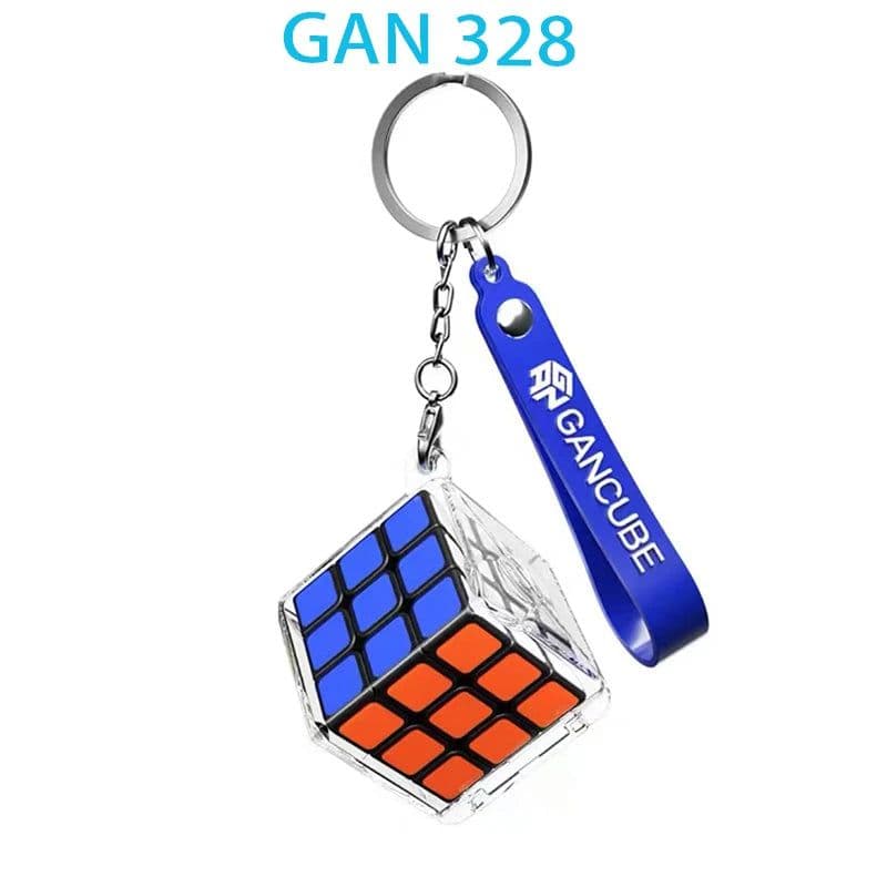 image-GAN Mini Keychain Cube - Portable 3x3 Puzzle - Perfect for Enthusiasts