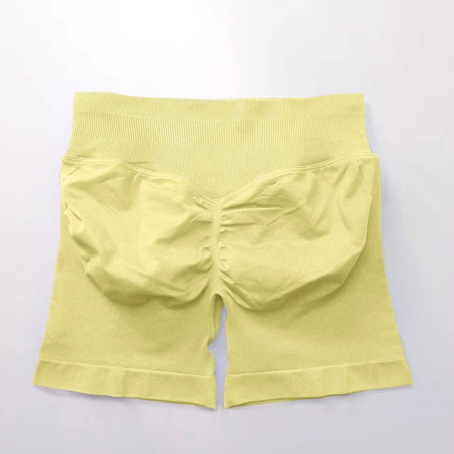 image-NCLAGEN Seamless Shorts 4.5" Gym Shorts Woman Scrunch Butt Fitness