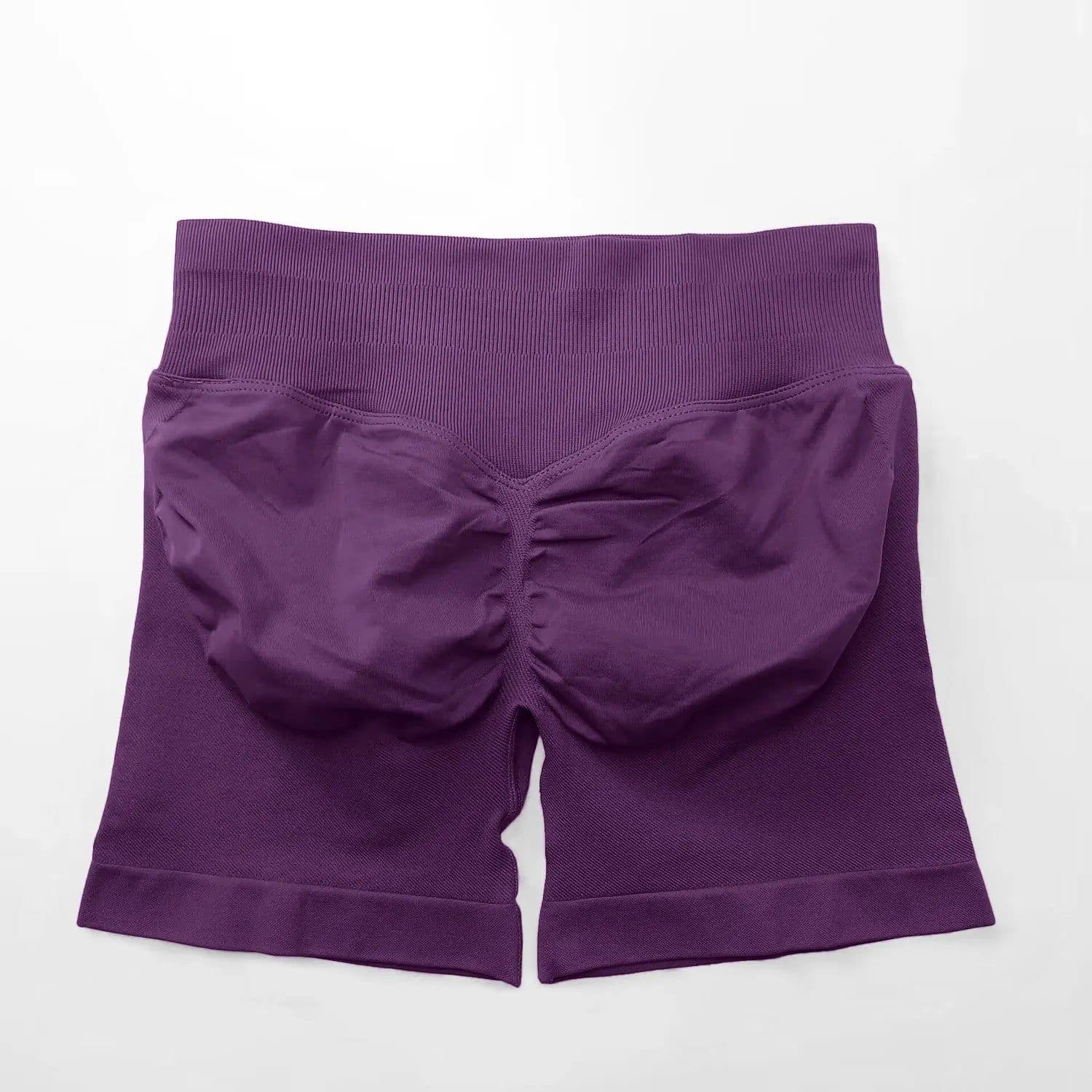 image-NCLAGEN Seamless Shorts 4.5" Gym Shorts Woman Scrunch Butt Fitness