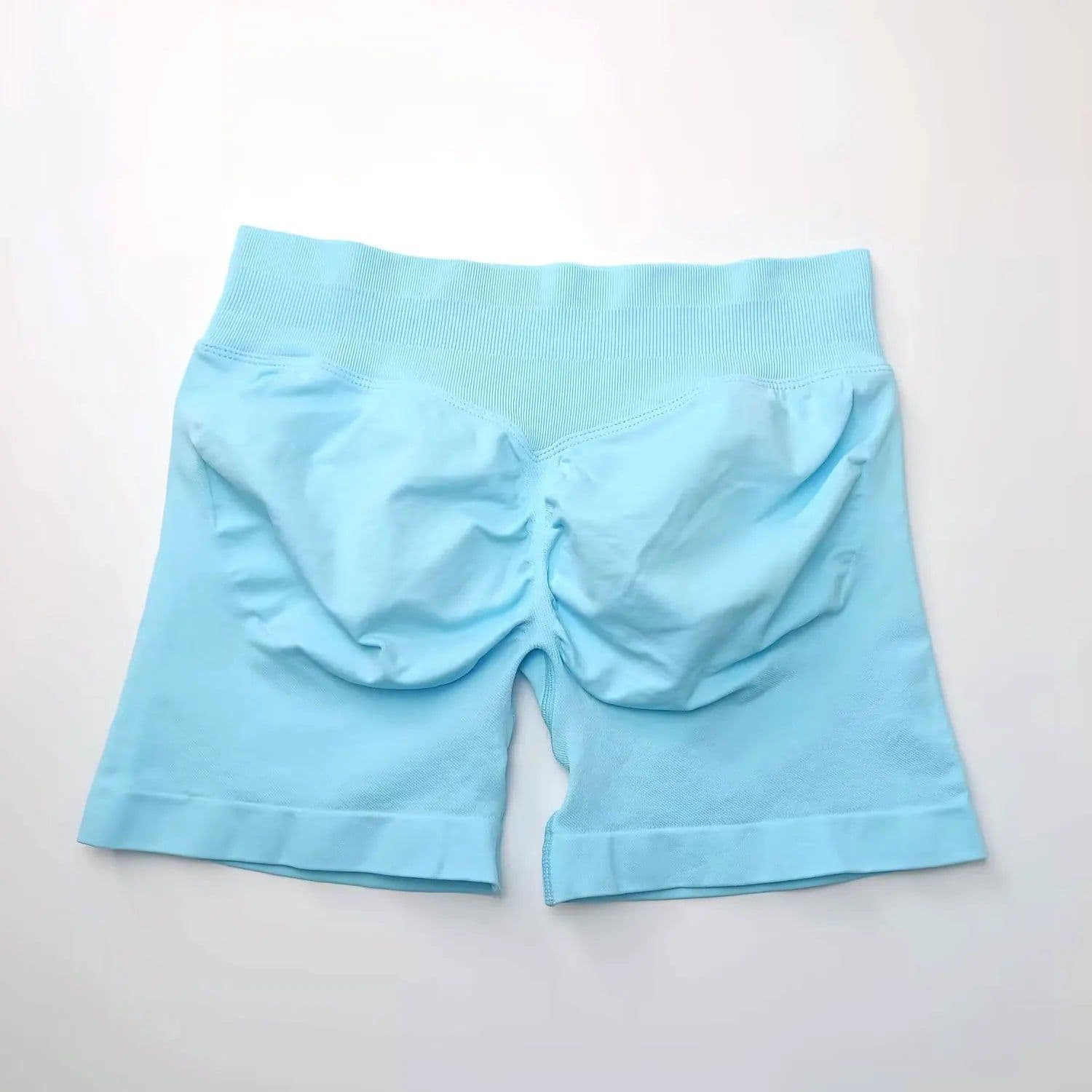 image-NCLAGEN Seamless Shorts 4.5" Gym Shorts Woman Scrunch Butt Fitness