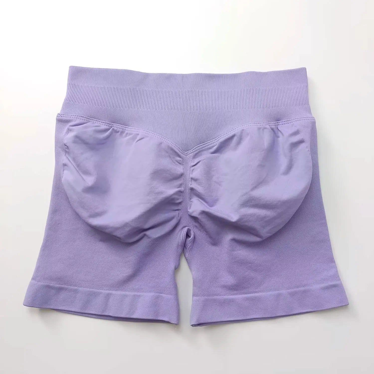 image-NCLAGEN Seamless Shorts 4.5" Gym Shorts Woman Scrunch Butt Fitness
