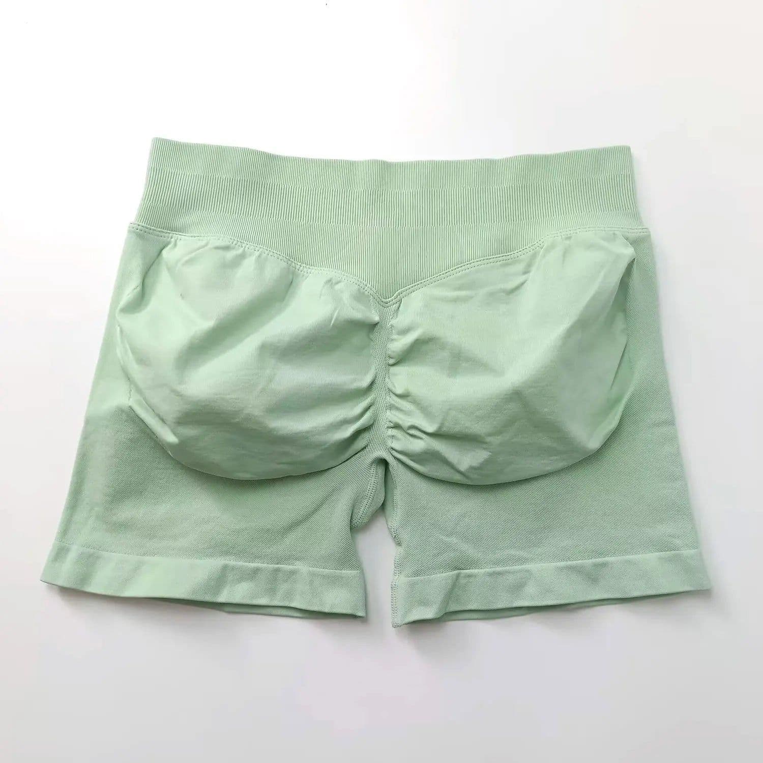 image-NCLAGEN Seamless Shorts 4.5" Gym Shorts Woman Scrunch Butt Fitness