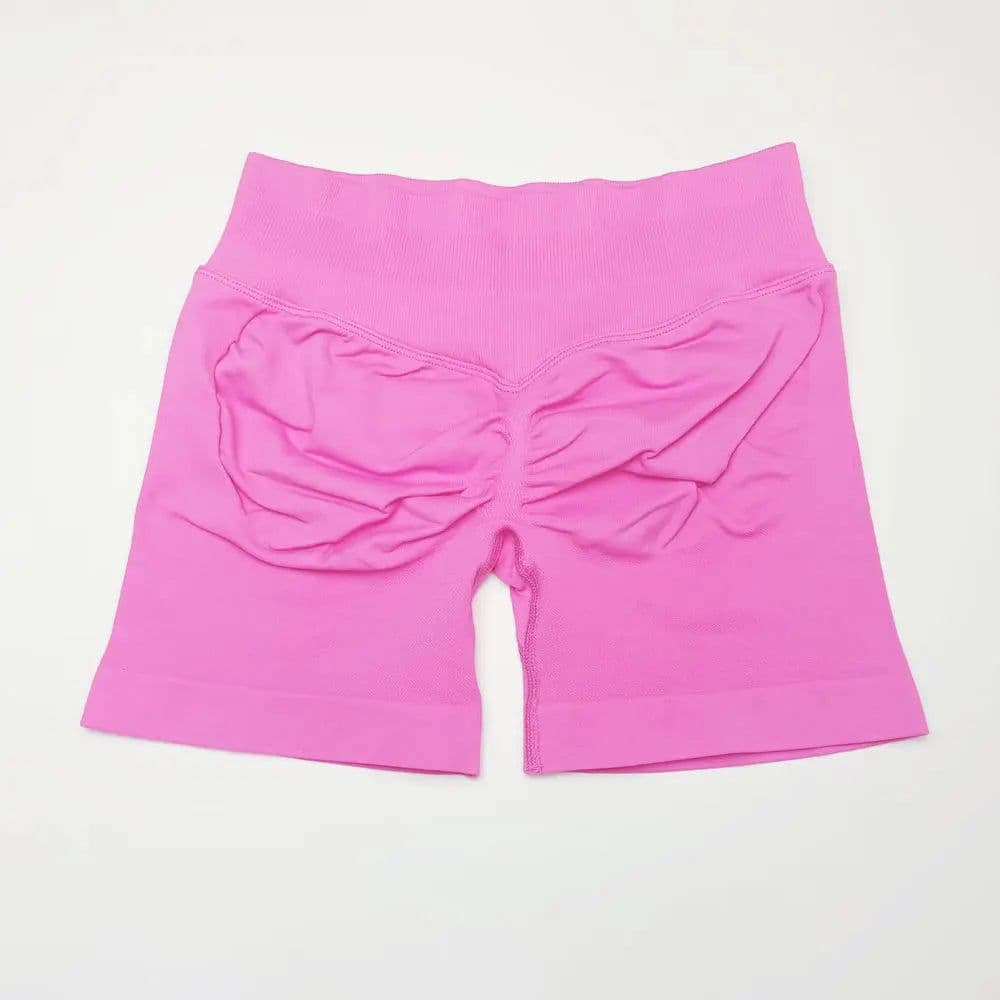 image-NCLAGEN Seamless Shorts 4.5" Gym Shorts Woman Scrunch Butt Fitness