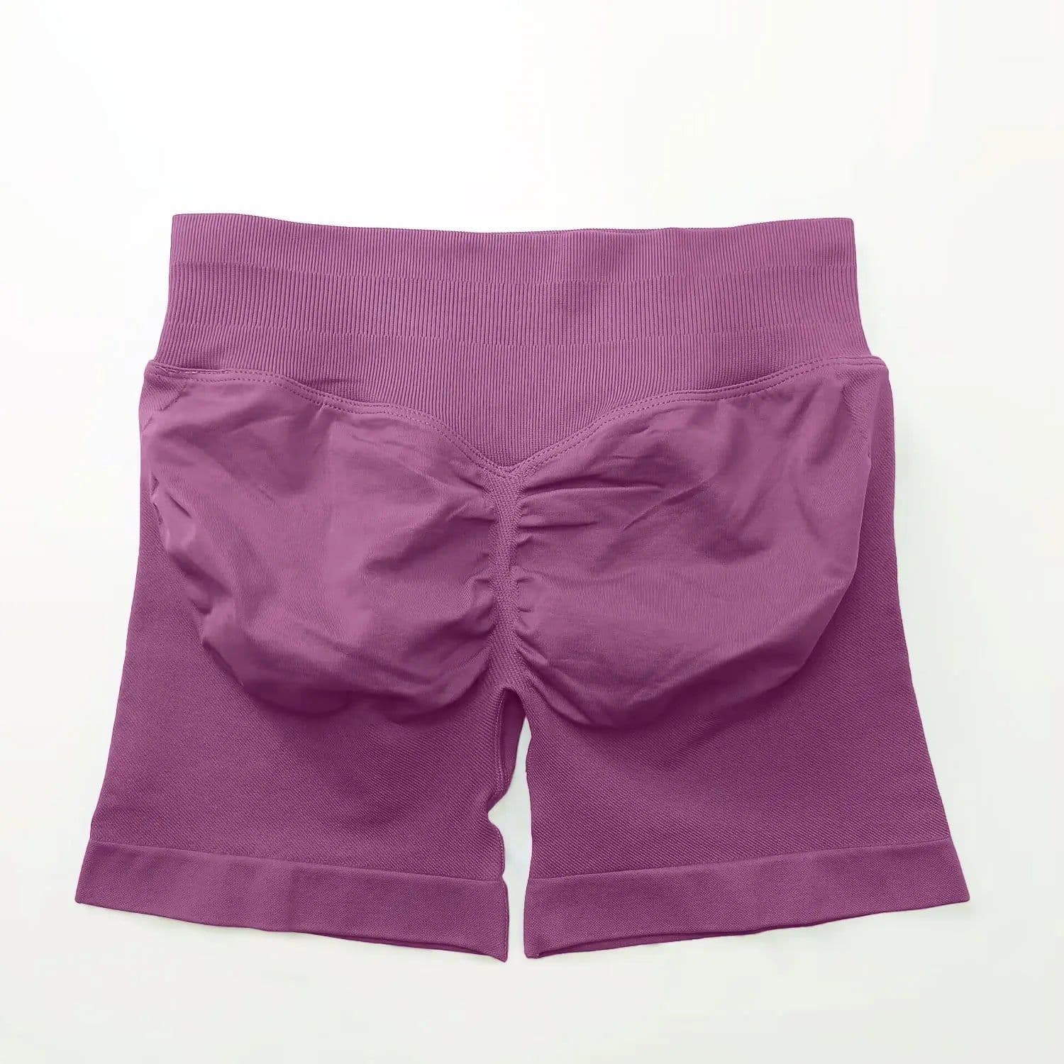 image-NCLAGEN Seamless Shorts 4.5" Gym Shorts Woman Scrunch Butt Fitness