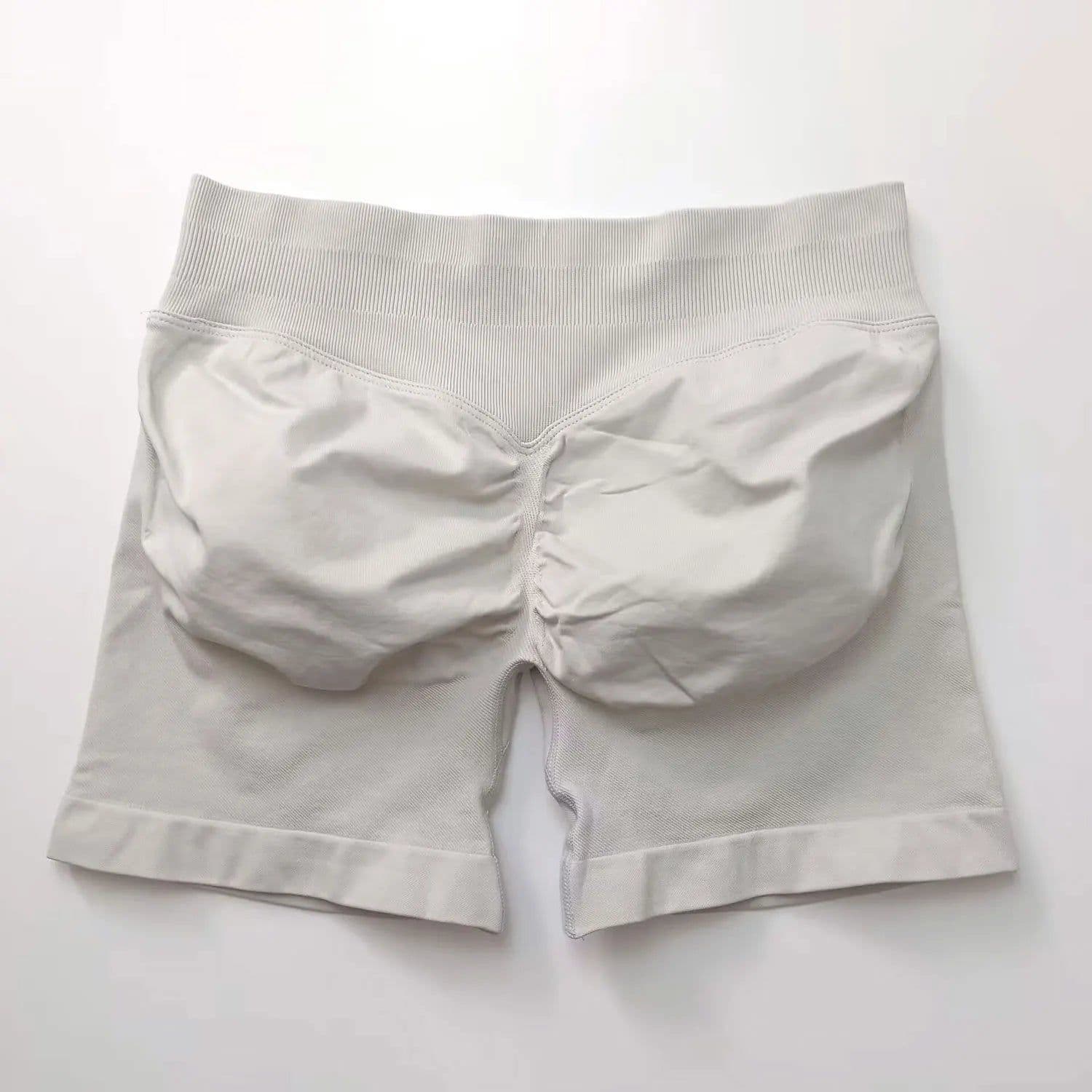 image-NCLAGEN Seamless Shorts 4.5" Gym Shorts Woman Scrunch Butt Fitness