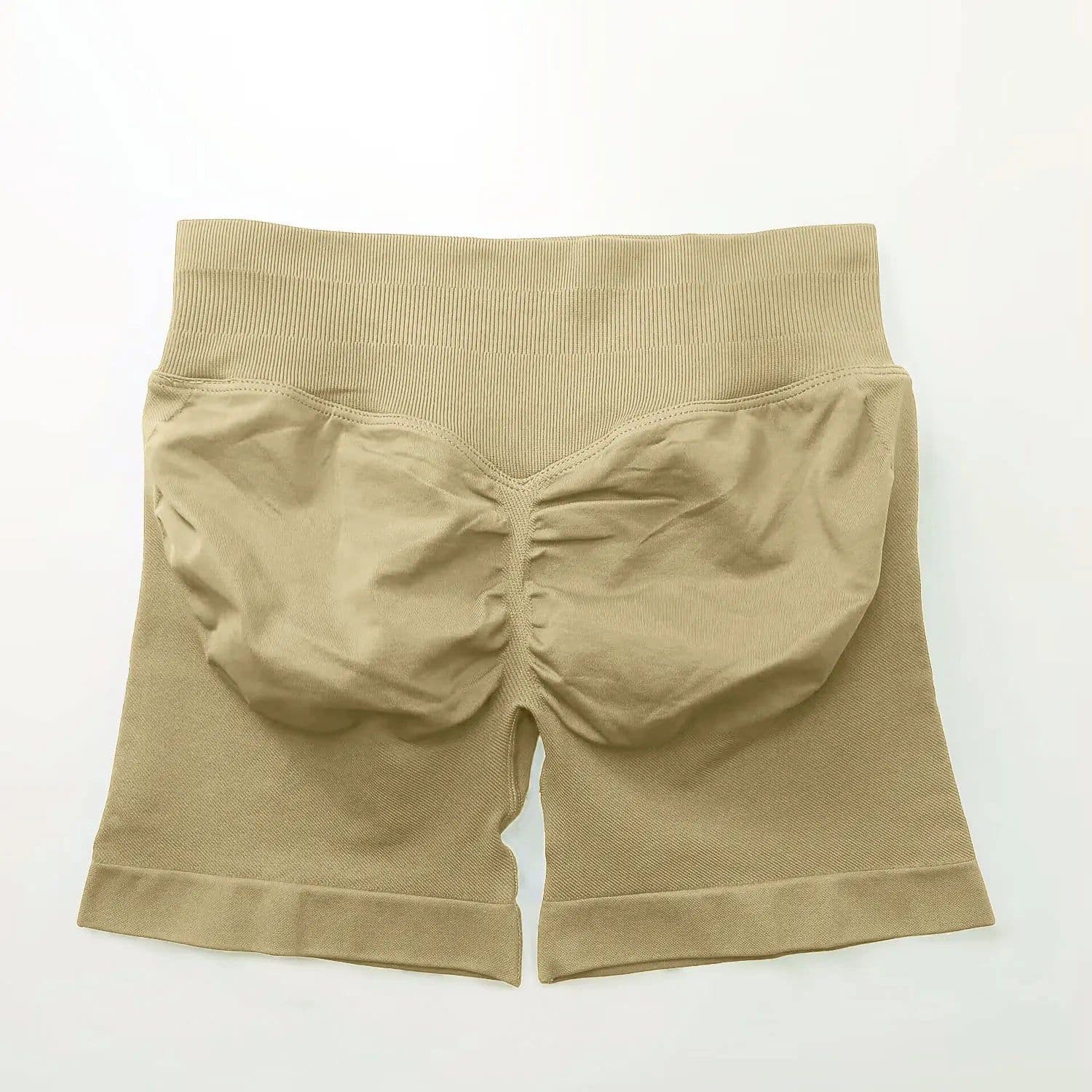 image-NCLAGEN Seamless Shorts 4.5" Gym Shorts Woman Scrunch Butt Fitness