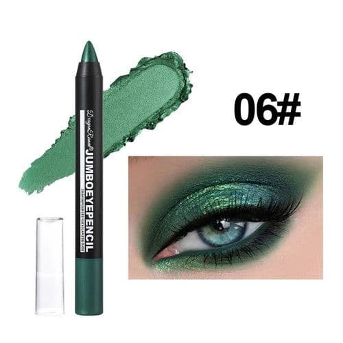 image-Smoky Dark Green Eyeshadow Pencil Stick Waterproof Pearlescent 12