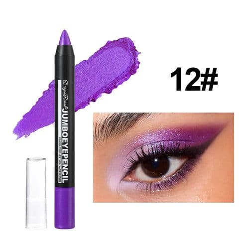 image-Smoky Dark Green Eyeshadow Pencil Stick Waterproof Pearlescent 12