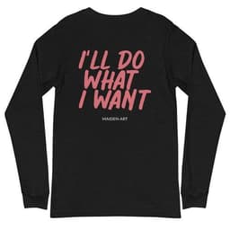 image-Rebel Girl Unisex Long Sleeve Tee with EMBROIDERY
