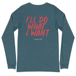 image-Rebel Girl Unisex Long Sleeve Tee with EMBROIDERY
