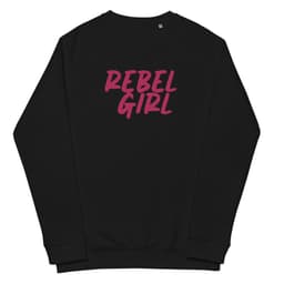 image-Rebel Girl Unisex organic raglan sweatshirt Organic Clothing with