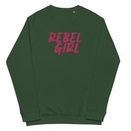 image-Rebel Girl Unisex organic raglan sweatshirt Organic Clothing with
