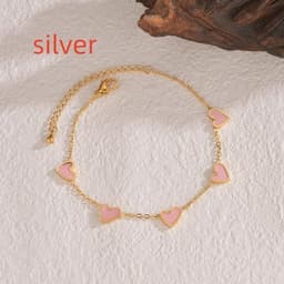 image-Ins Love Bracelet Stainless Steel Dripping Heart Bracelet Fashion