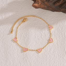 image-Ins Love Bracelet Stainless Steel Dripping Heart Bracelet Fashion