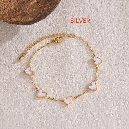 image-Ins Love Bracelet Stainless Steel Dripping Heart Bracelet Fashion