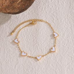 image-Ins Love Bracelet Stainless Steel Dripping Heart Bracelet Fashion