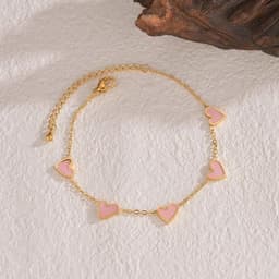 image-Ins Love Bracelet Stainless Steel Dripping Heart Bracelet Fashion