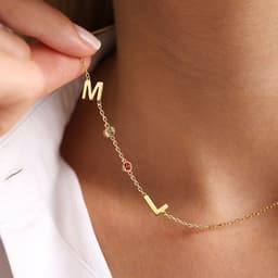 image-Stainless Steel 26 English Letter Name Necklace