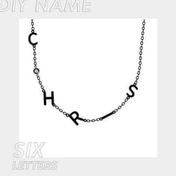 image-Stainless Steel 26 English Letter Name Necklace