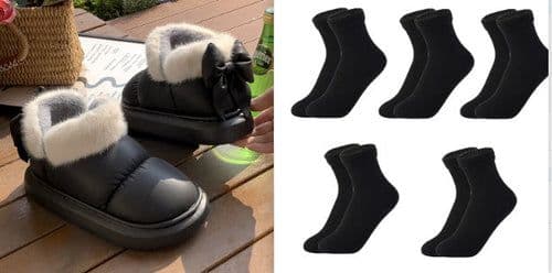 image-Winter Women Cute Warm Ankle Boots Outdoor Non-slip Thick Sole Snow