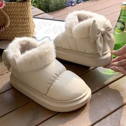 image-Winter Women Cute Warm Ankle Boots Outdoor Non-slip Thick Sole Snow
