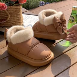 image-Winter Women Cute Warm Ankle Boots Outdoor Non-slip Thick Sole Snow