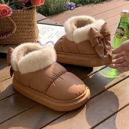 image-Winter Women Cute Warm Ankle Boots Outdoor Non-slip Thick Sole Snow