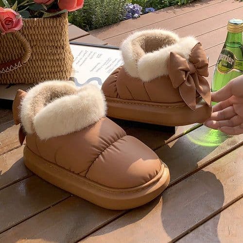 image-Winter Women Cute Warm Ankle Boots Outdoor Non-slip Thick Sole Snow