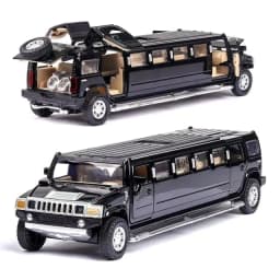 image-Hummer Limousine Diecast Model - Sound & Light Features - Educational Toy