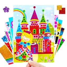 image-Monssjay Kids DIY Stickers - Creative Fun with Mosaic & Diamond Design