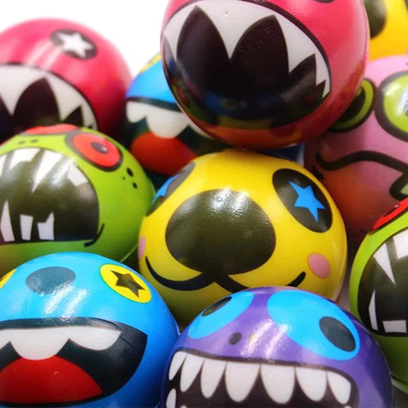 image-MEADE Stress Balls - 6 Pcs Squeeze Toys for Anxiety Relief and Fun