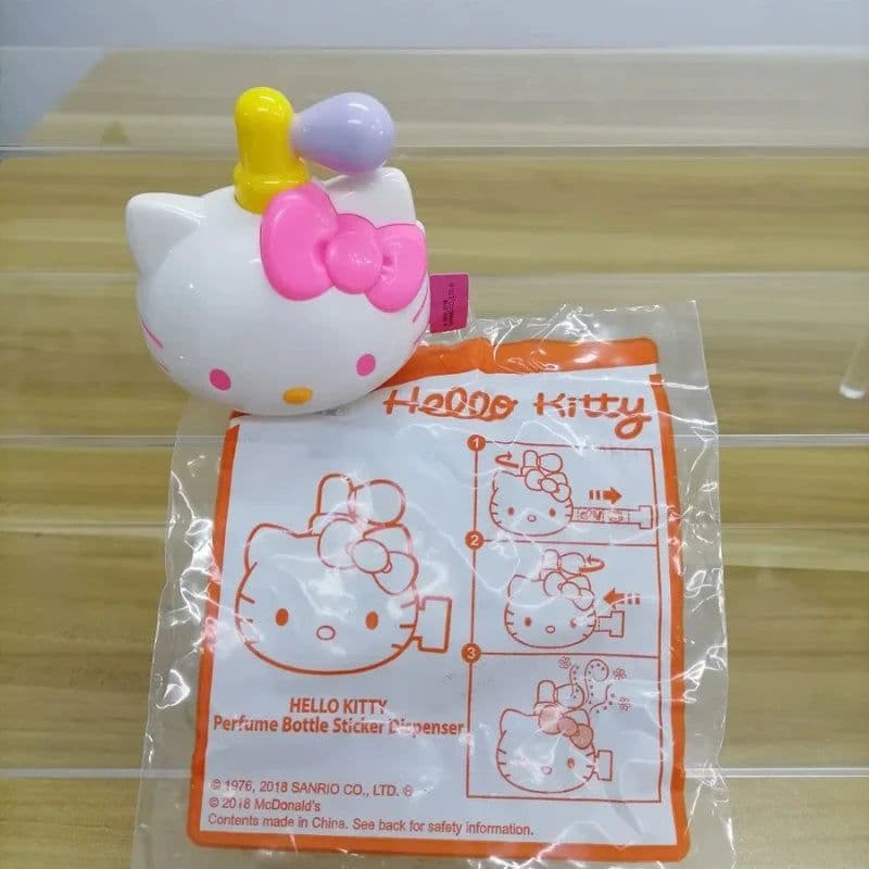 image-Bandai Hello Kitty Sticker Dispenser - Cute Doll Toy for Children Gifts