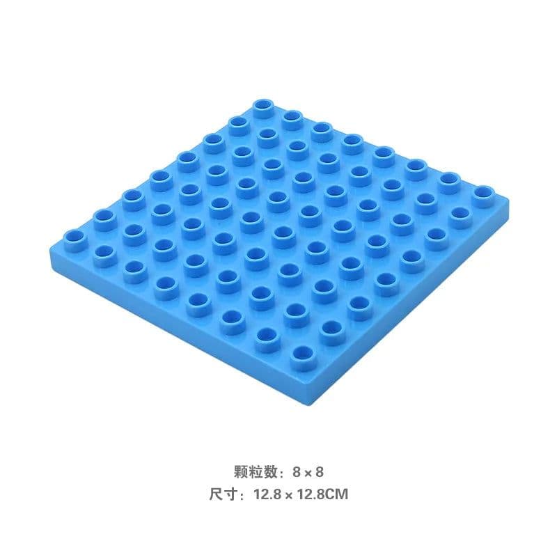 image-LMKJ Large Particle Double Baseplate Building Blocks - Durable & Versatile