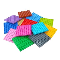 image-LMKJ Large Particle Double Baseplate Building Blocks - Durable & Versatile