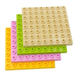 image-LMKJ Large Particle Double Baseplate Building Blocks - Durable & Versatile