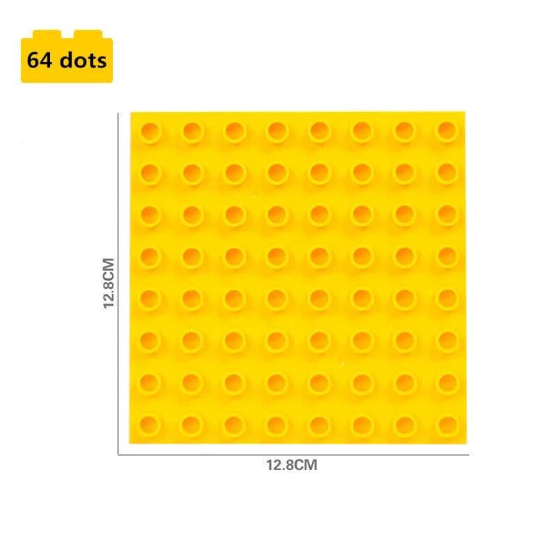 image-LMKJ Large Particle Double Baseplate Building Blocks - Durable & Versatile
