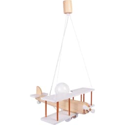 image-Hanging lamp Aeroplane large white-natural