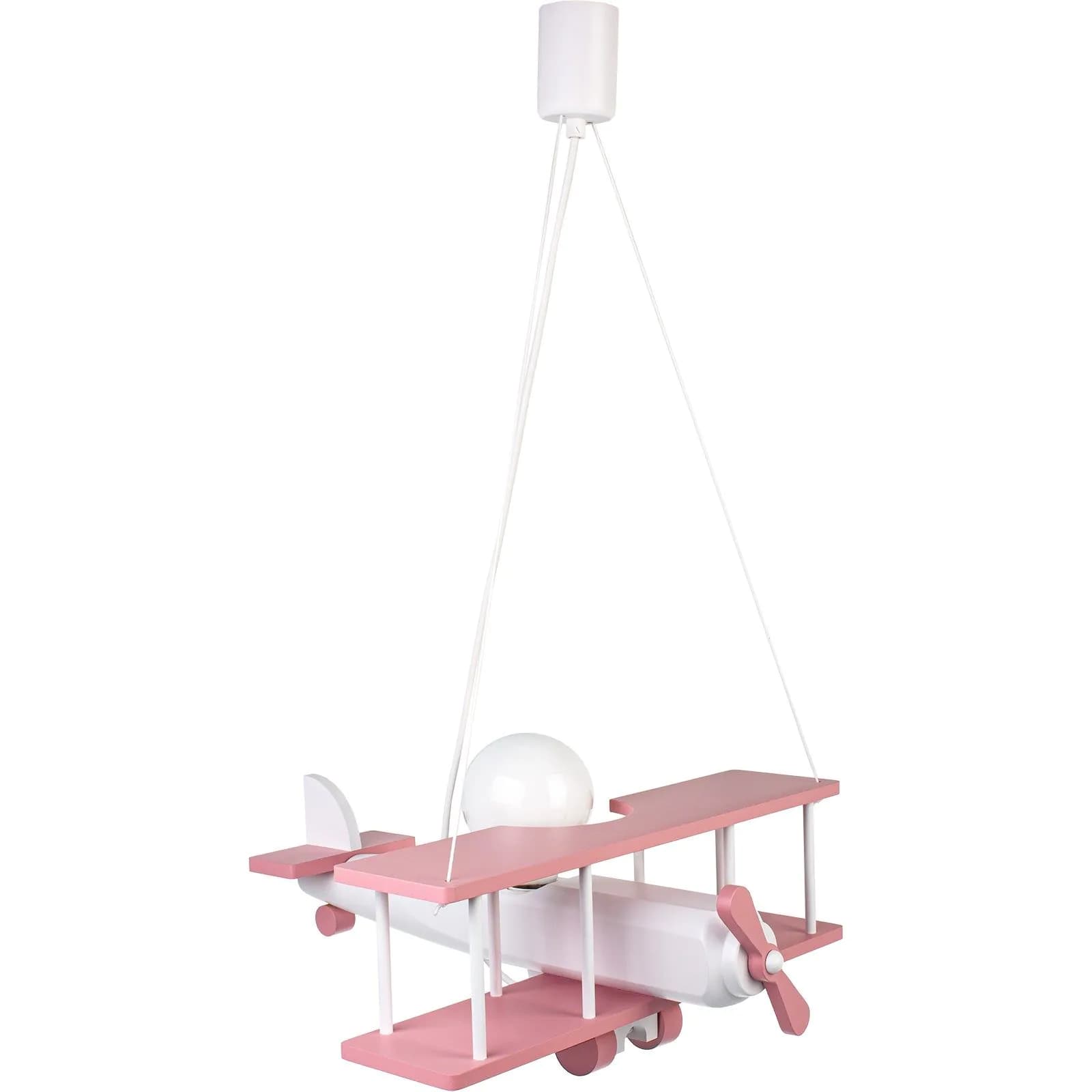 image-Hanging lamp Plane large pink and white