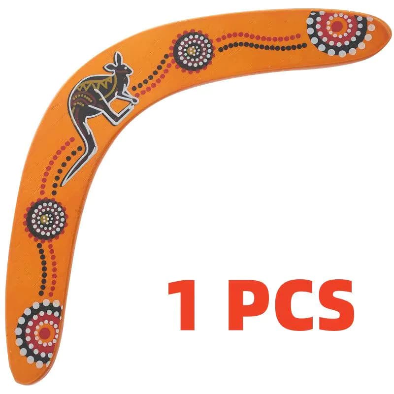 image-MEADE Wooden Boomerang - Fun Outdoor Toy for Kids, Throws Up to 25 Yards