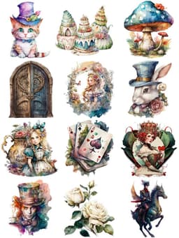 image-Decorative Fairy Tale Girl Stickers for Scrapbooking & Crafts