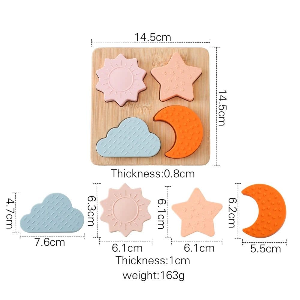 image-Montessori Silicone Baby Balance Blocks - Educational Stacking Toy Set