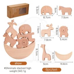 image-Montessori Silicone Baby Balance Blocks - Educational Stacking Toy Set