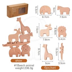 image-Montessori Silicone Baby Balance Blocks - Educational Stacking Toy Set