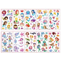 image-Monssjay Colourful Children's Tattoo Stickers - Fun for All Ages - 10 Sheets